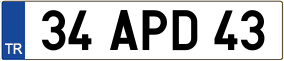 Trailer License Plate